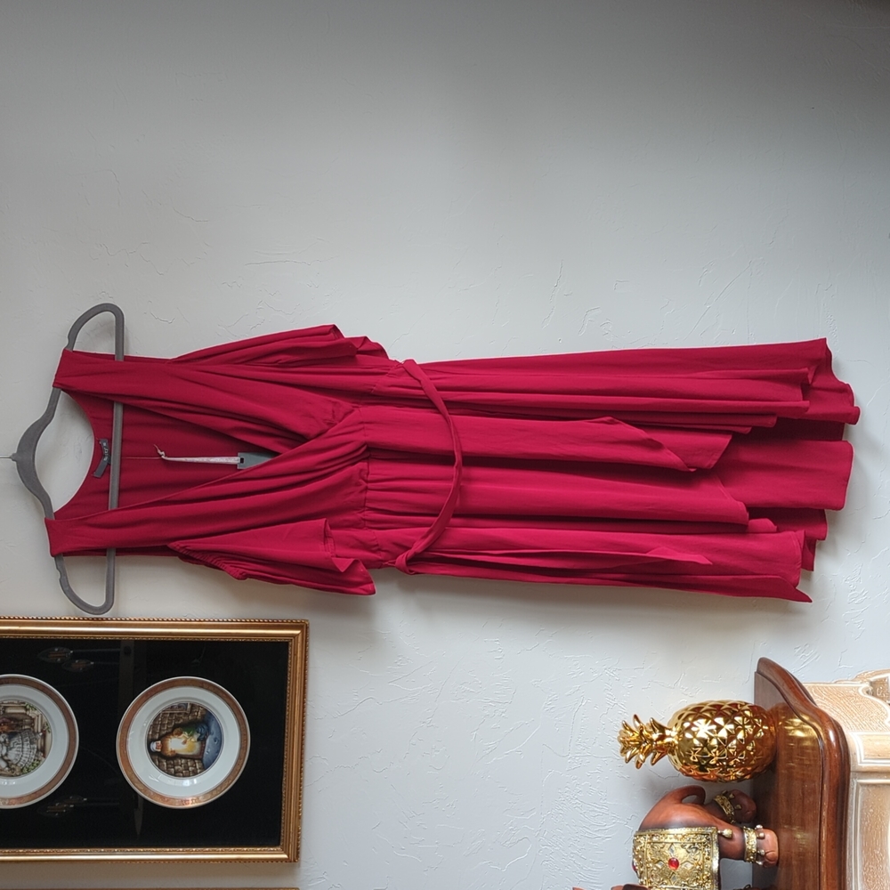 MATTY M High Low Red Dress Size Large